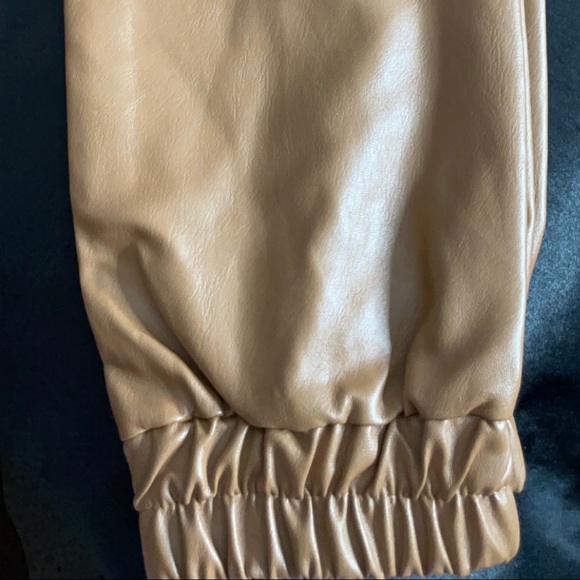 NEW Missguided Toffee Tall Faux leather Cargo Pants | BRAND NEW-NEVER WORN‼️ - Picture 7 of 12